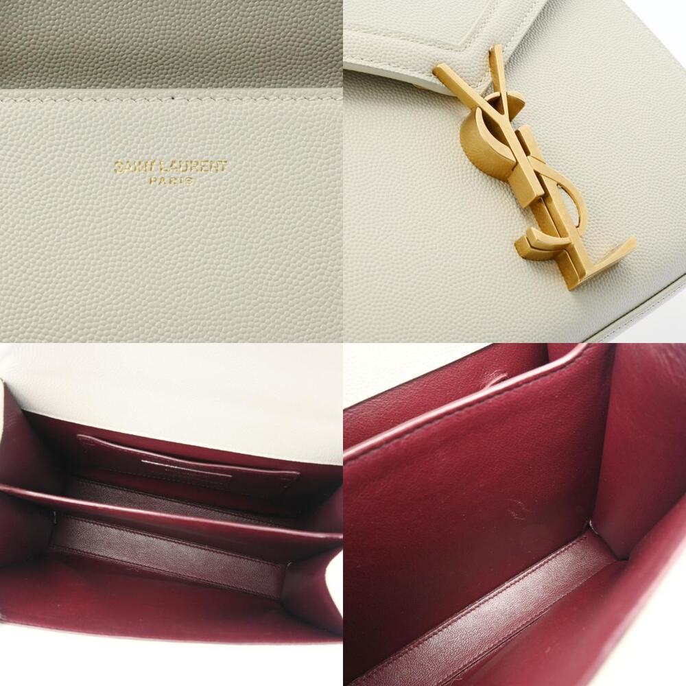 SAINT LAURENT Cassandra Shoulder Bag White Leather - Picture 11 of 11